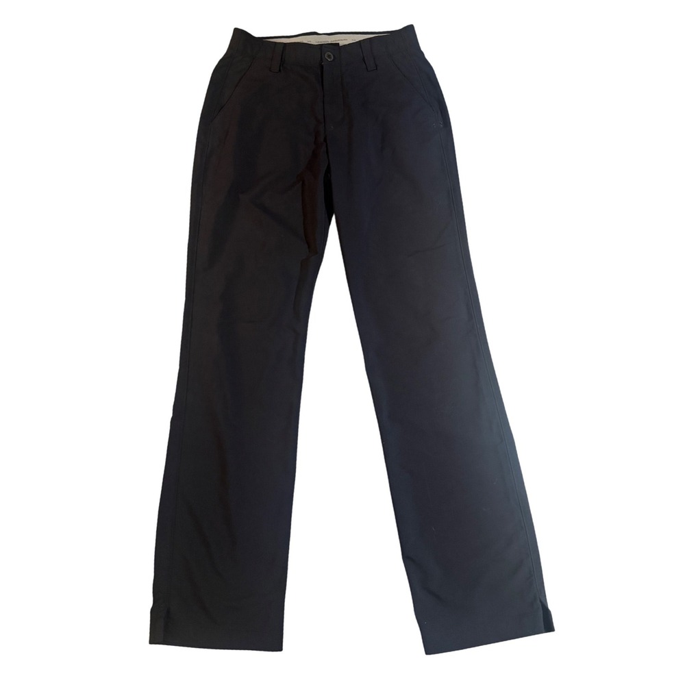 Under Armour Mens Black Loose Fit Golf Pants‎ Performance Trousers 30x32